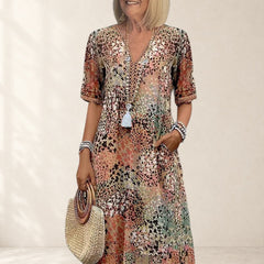Vibrant Midi Dress