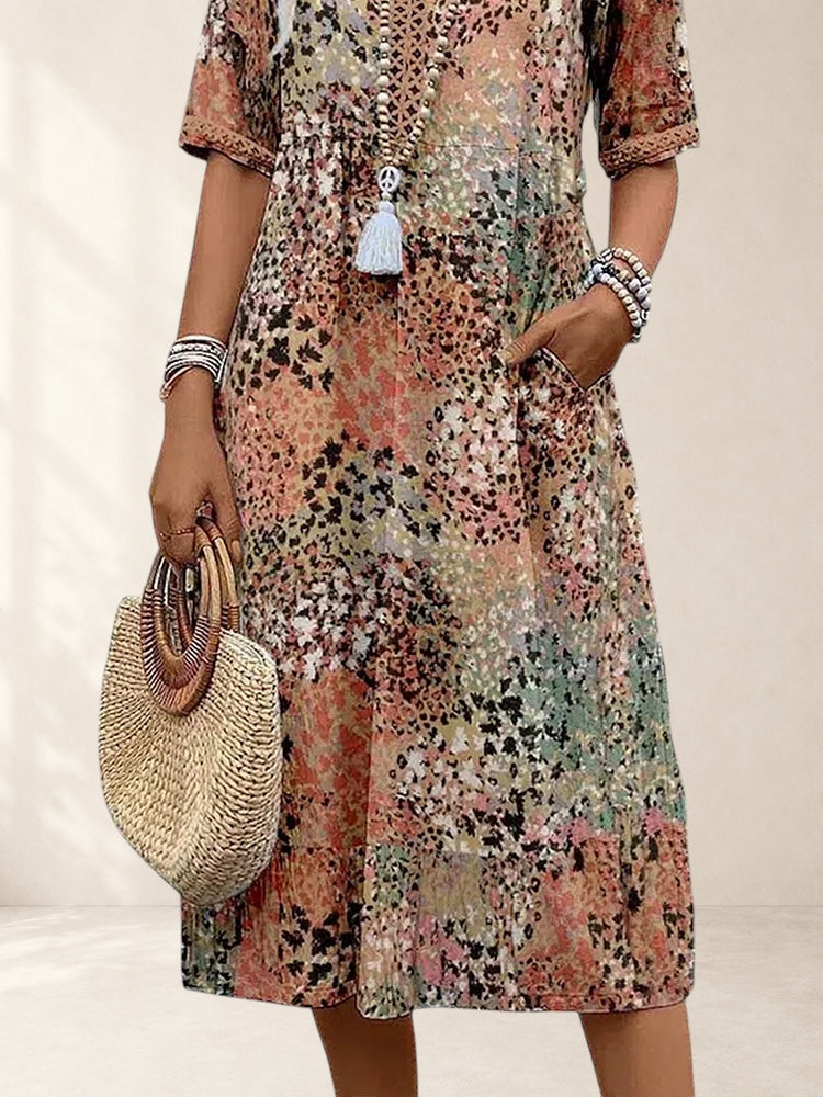 Vibrant Midi Dress