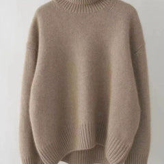 Turtleneck Dropped Shoulder Sweater