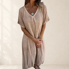 Elegant Lightweight V-Neck Dress