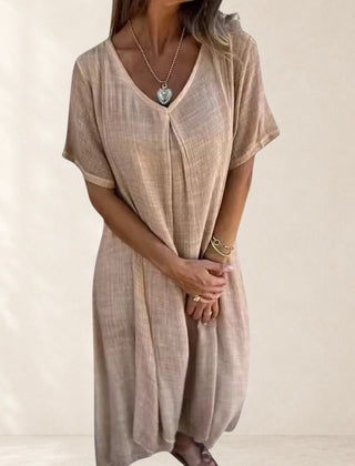 Elegant Lightweight V-Neck Dress