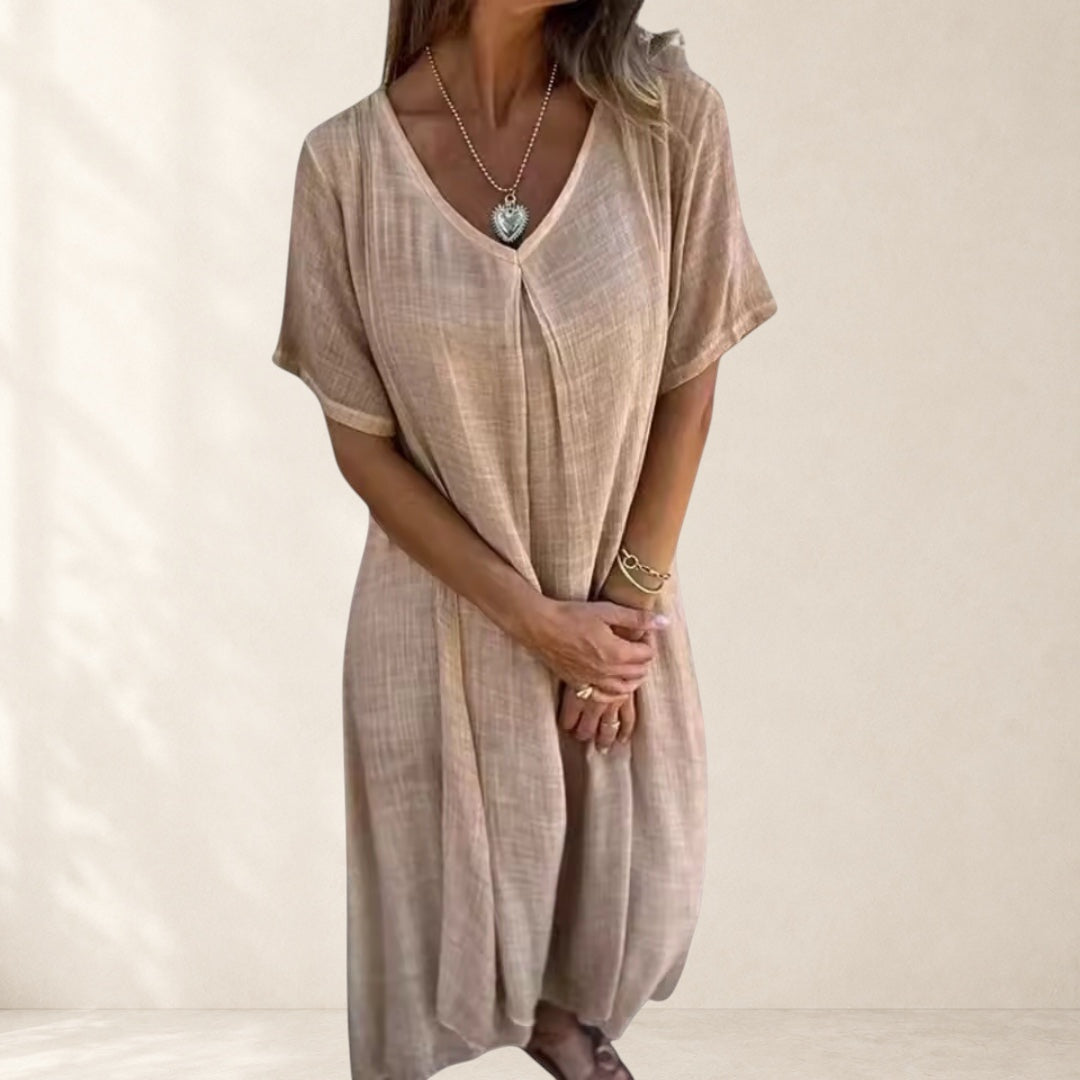 Elegant Lightweight V-Neck Dress
