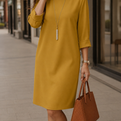 Tummy-Concealing Midi Dress