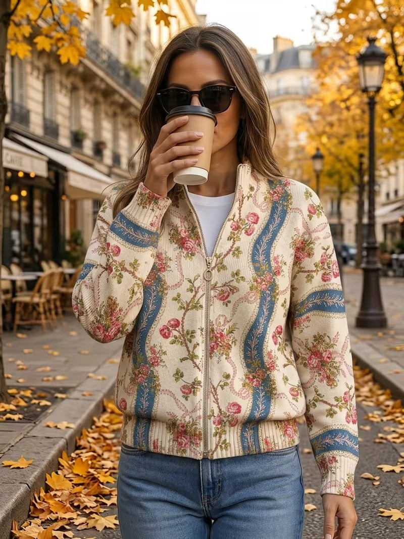 Climbing Rose Ribbon Cardigan