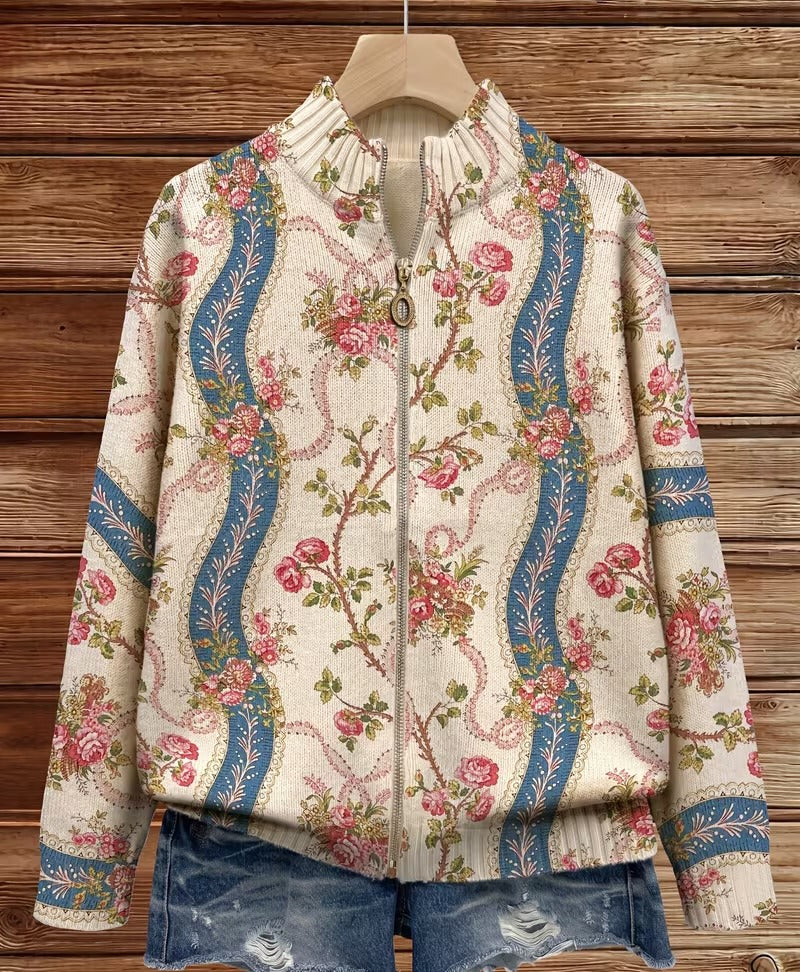 Climbing Rose Ribbon Cardigan