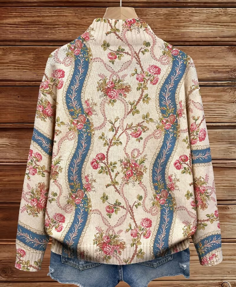 Climbing Rose Ribbon Cardigan