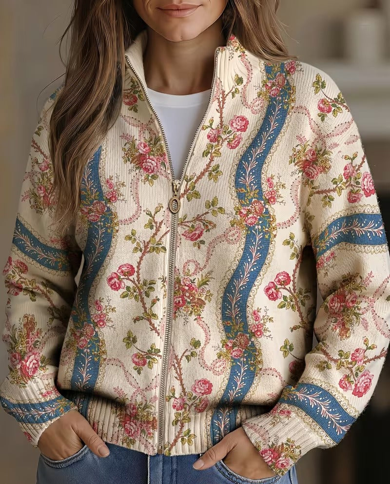 Climbing Rose Ribbon Cardigan