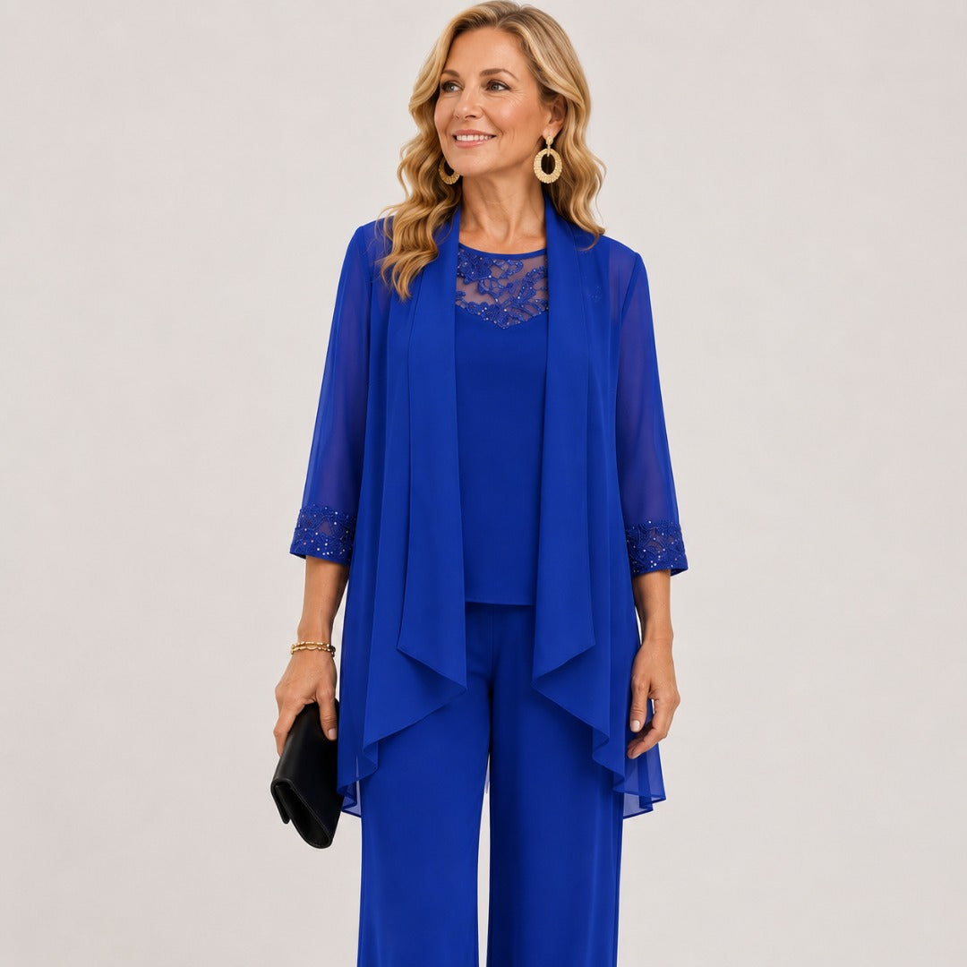 Evelyn three-piece evening set