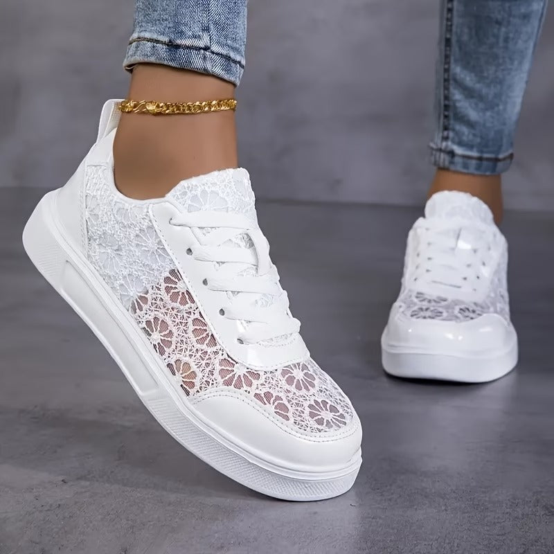 Floral Lace Sneakers