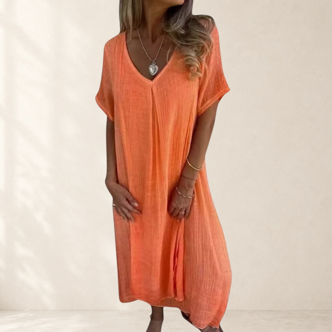 Elegant Lightweight V-Neck Dress