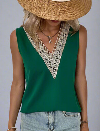 Lacefront V-Neck