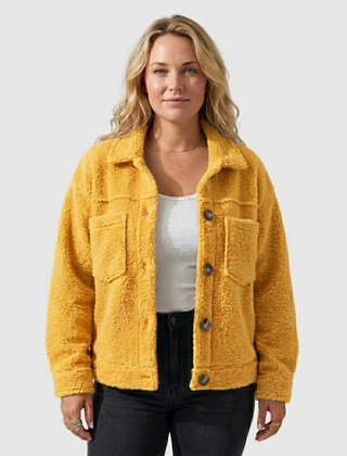 Selina | Stylish Teddy Jacket with Collar