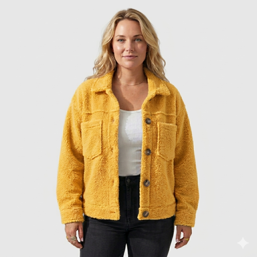 Selina | Stylish Teddy Jacket with Collar
