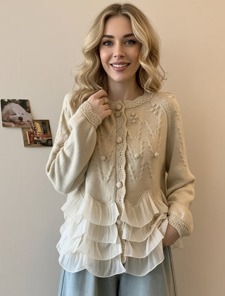 Ruffle Cardigan