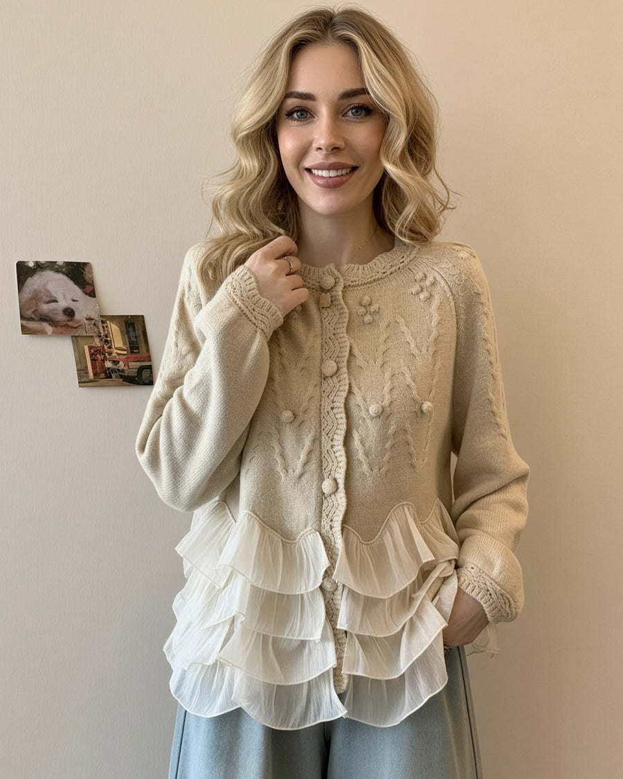 Ruffle Cardigan