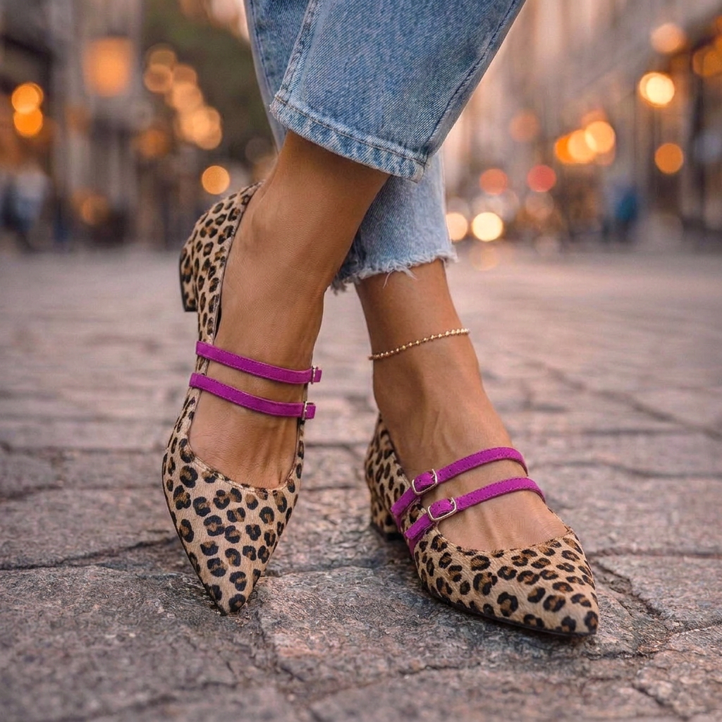 Pointed Flats with Double Buckles