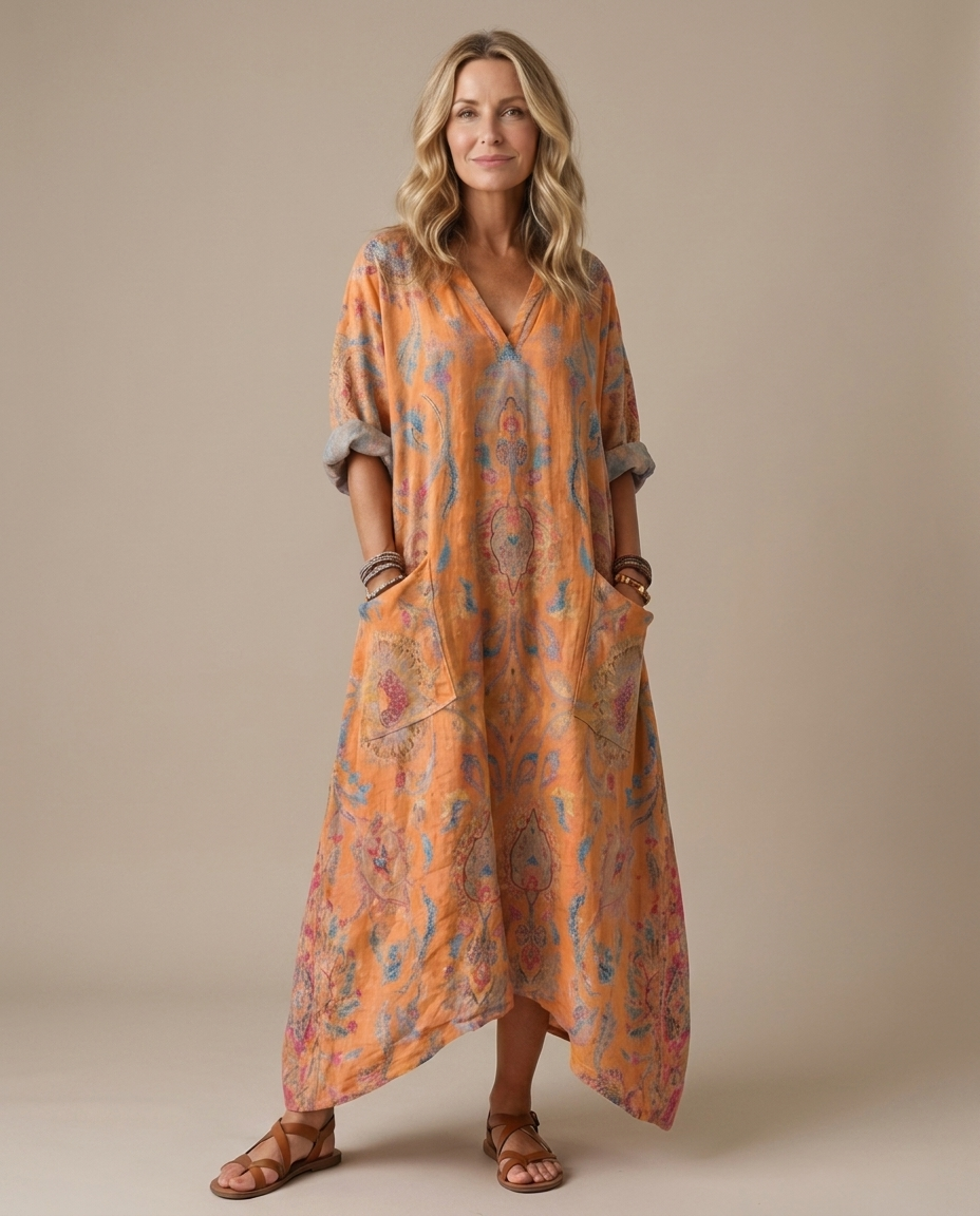 Isla | Midi Dress with Large Pockets