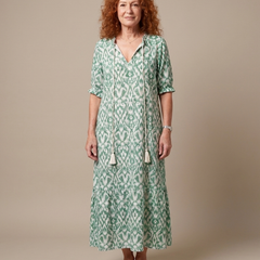 Olivia | Flowy Printed Midi Dress