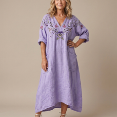 Roxanne | Oversized Floral Midi Dress
