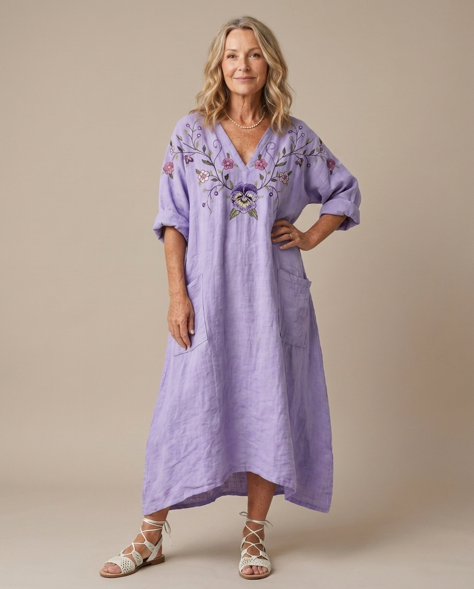 Roxanne | Oversized Floral Midi Dress