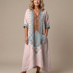 Victoria | Oversized Paneled Midi Dress