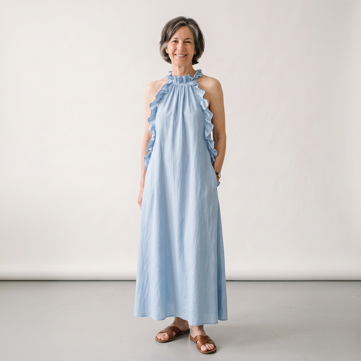 front view - Light Blue