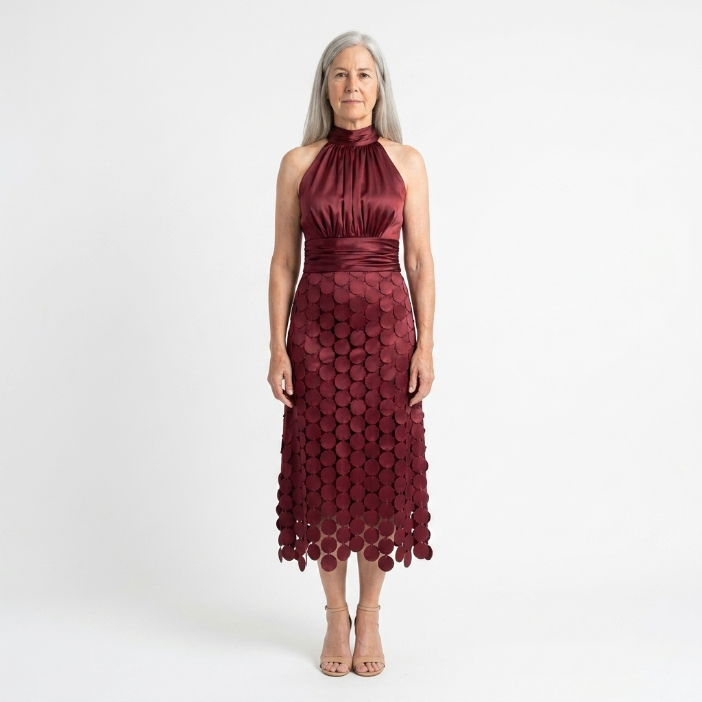front view - Wine Red