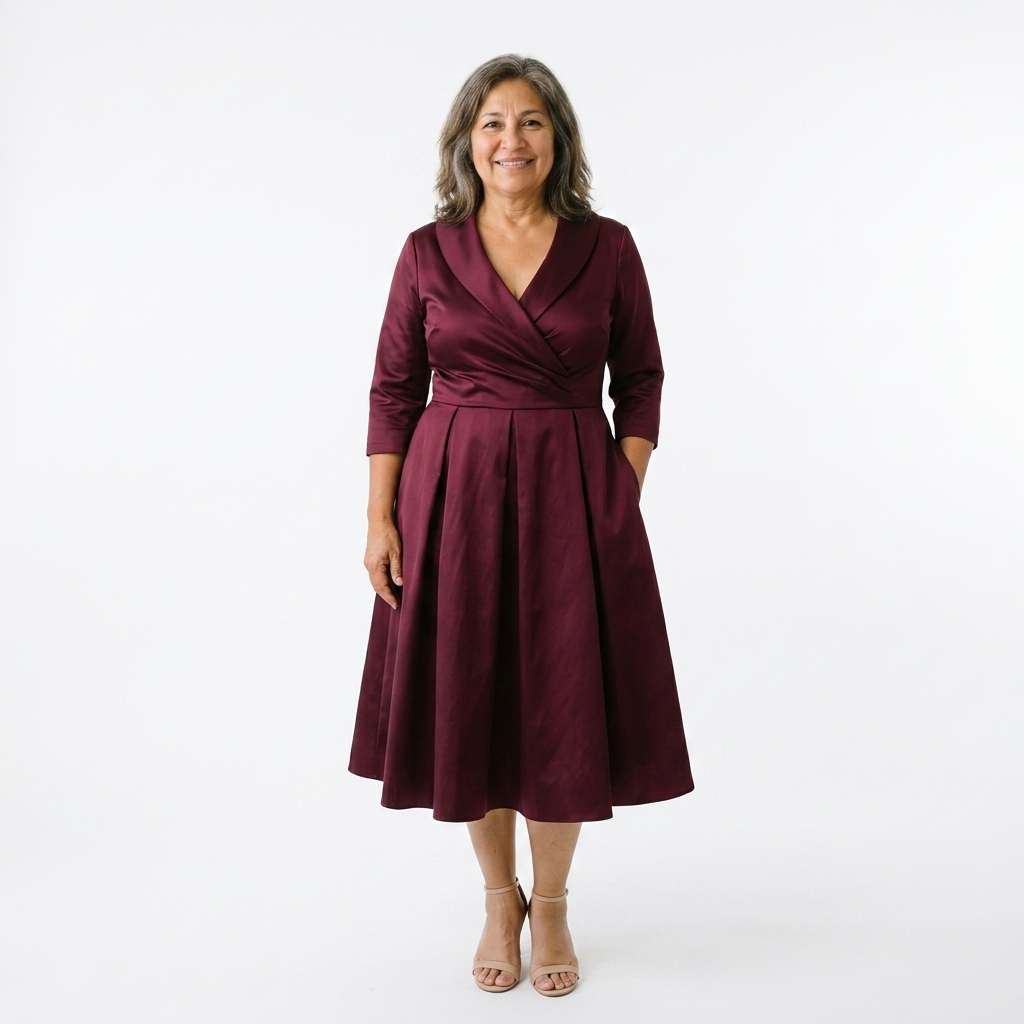 front view - Burgundy