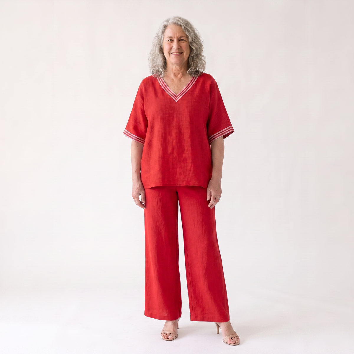 front view - Red