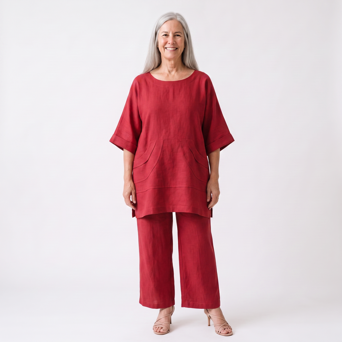 front view - Red