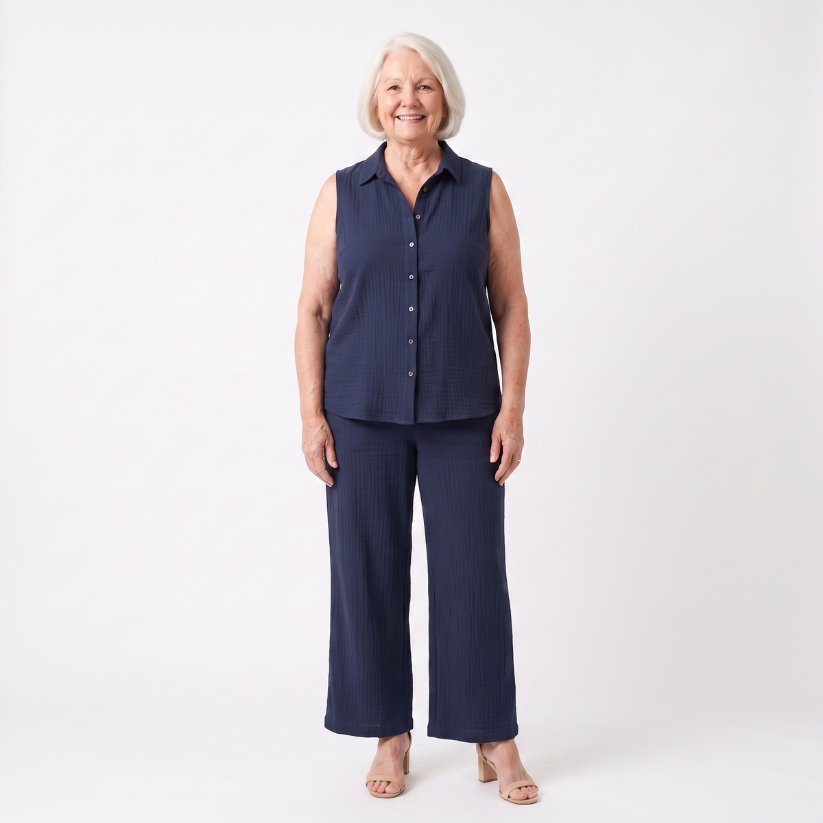 front view - Navy Blue