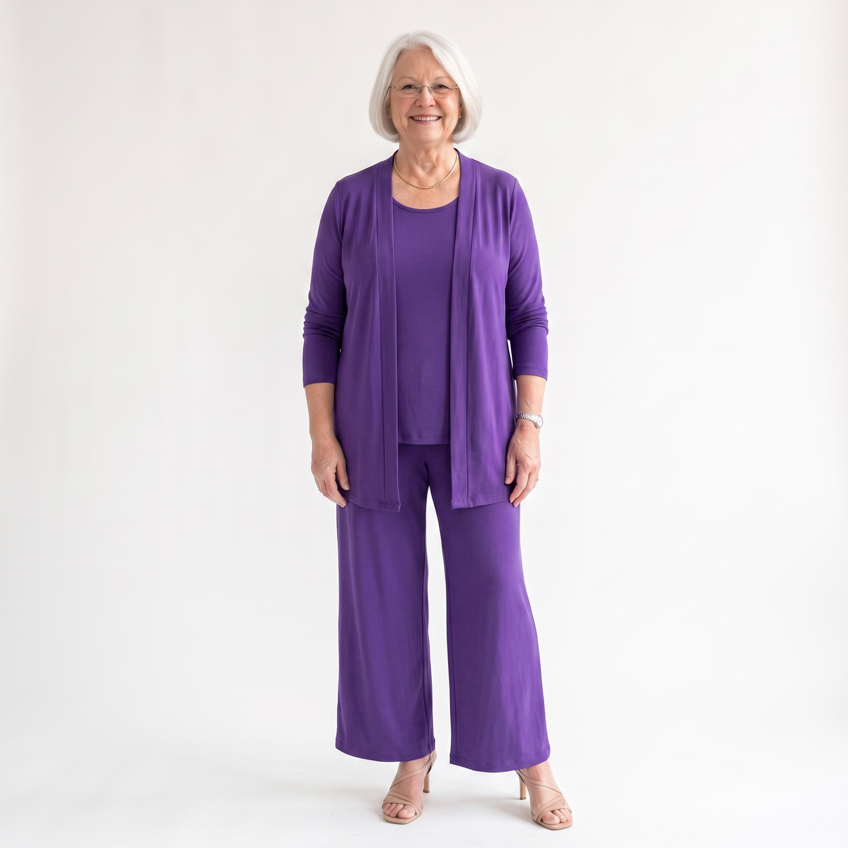 front view - Purple