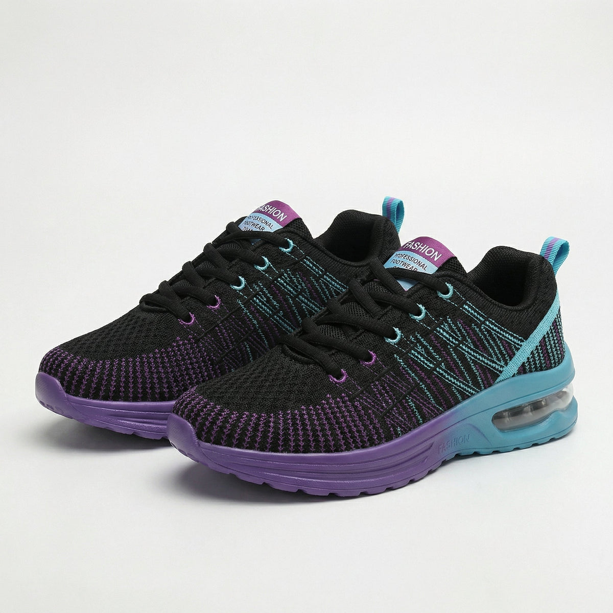 Orthopedic Shoes in Black & Purple