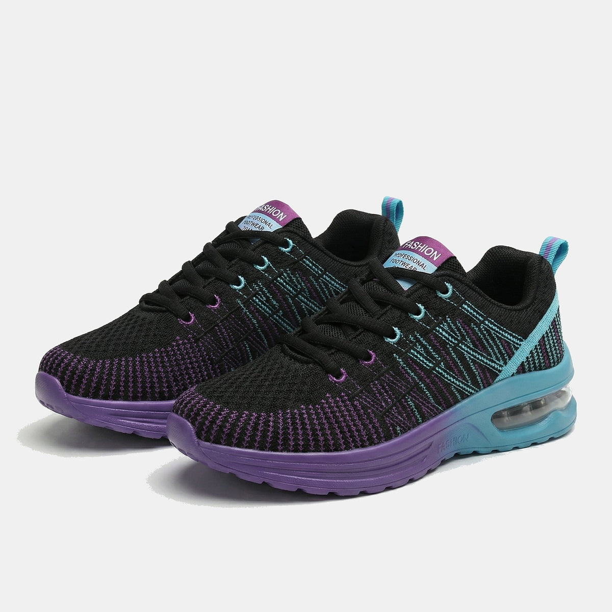 Orthopedic Shoes in Black & Purple