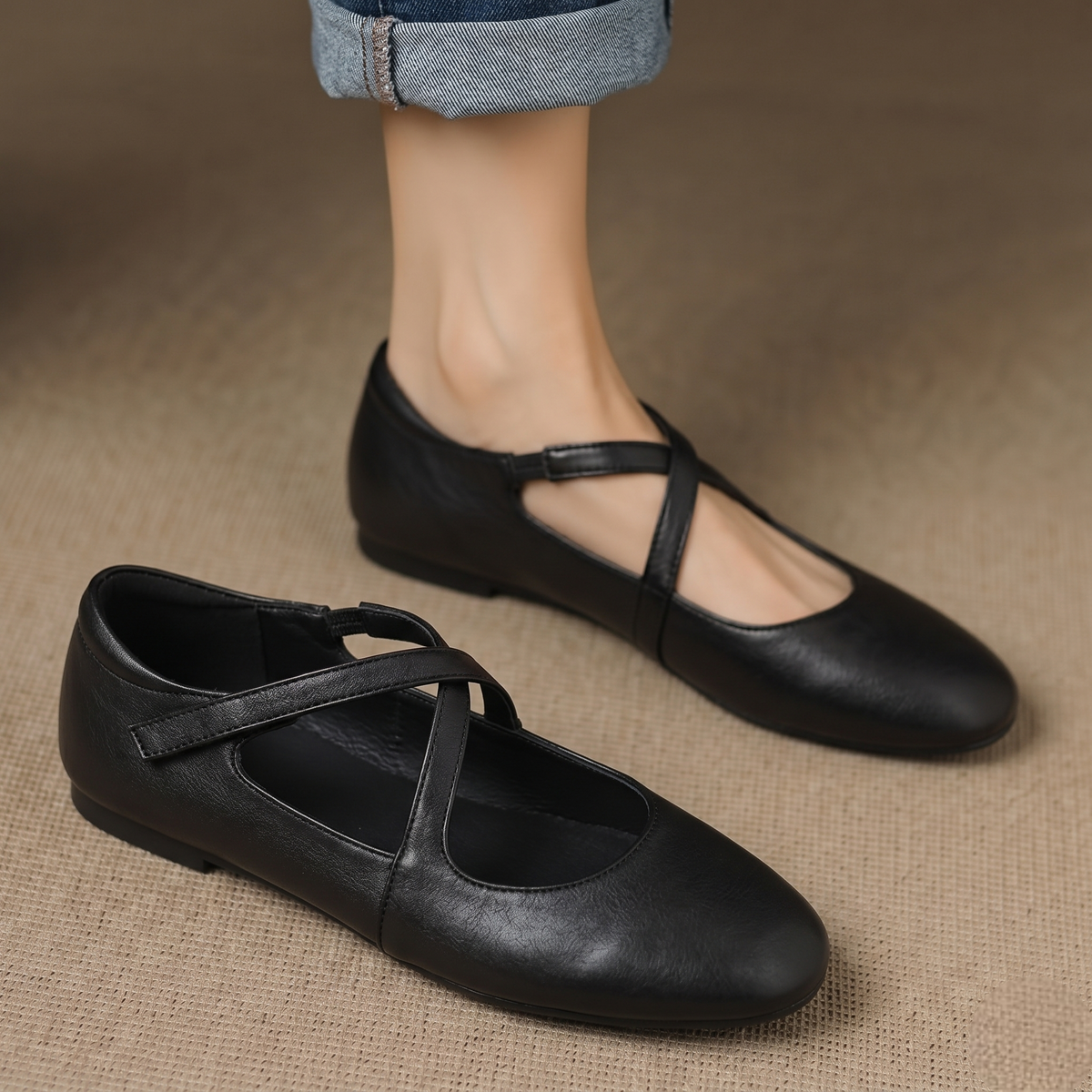 Genuine Leather Flats
