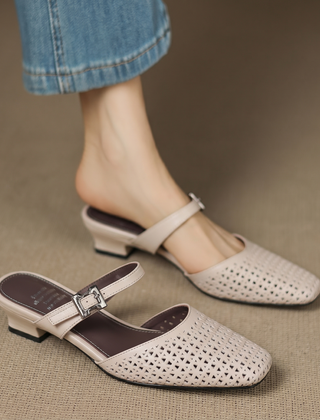 Genuine Leather Mules