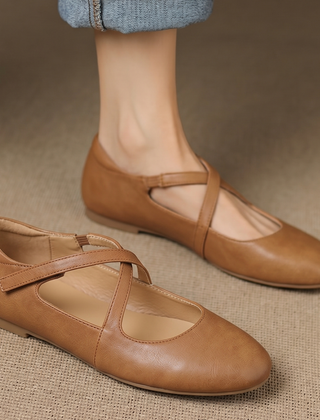 Genuine Leather Flats