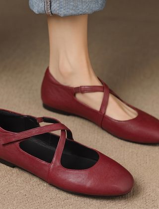 Genuine Leather Flats