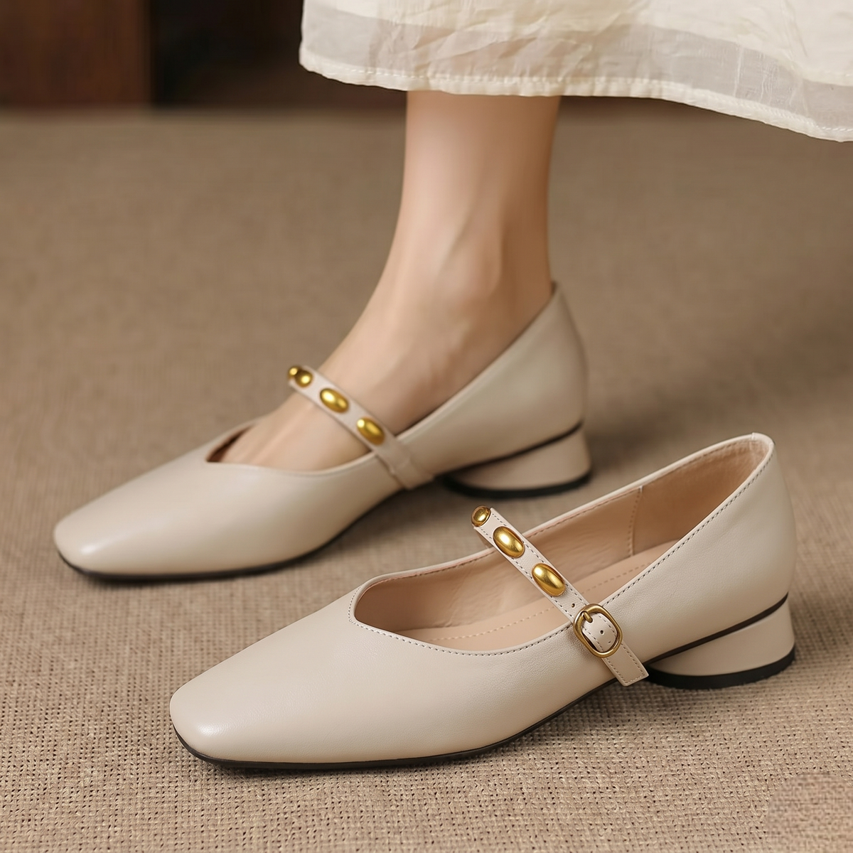 Genuine Leather Flats