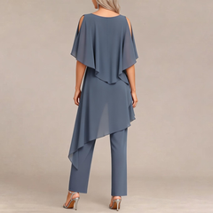 Round Neck Two-Piece Set