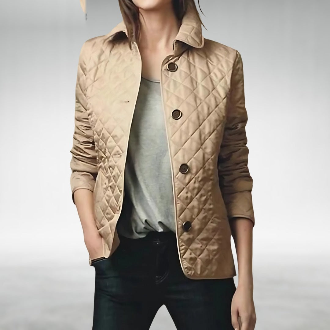 Kelley quilted jacket in khaki