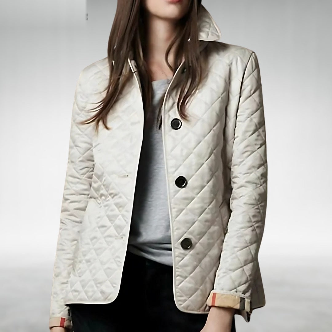 Kelley quilted jacket in beige