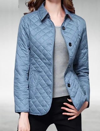 Kelley quilted jacket in light blue