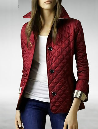 Kelley quilted jacket in red