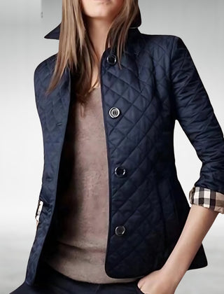 Kelley quilted jacket in navy blue