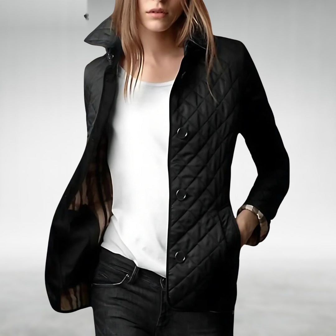 Kelley quilted jacket in black