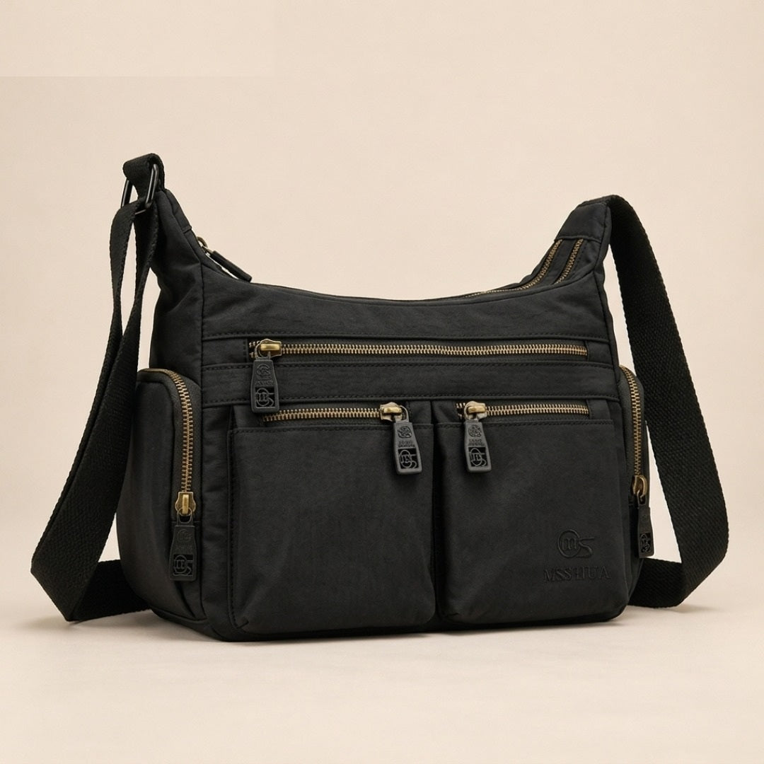 Comfort crossbody bag in black
