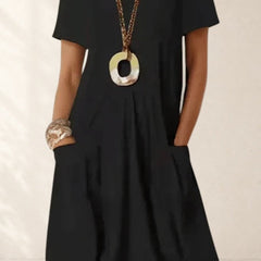 Easy Casual Flow Midi Dress