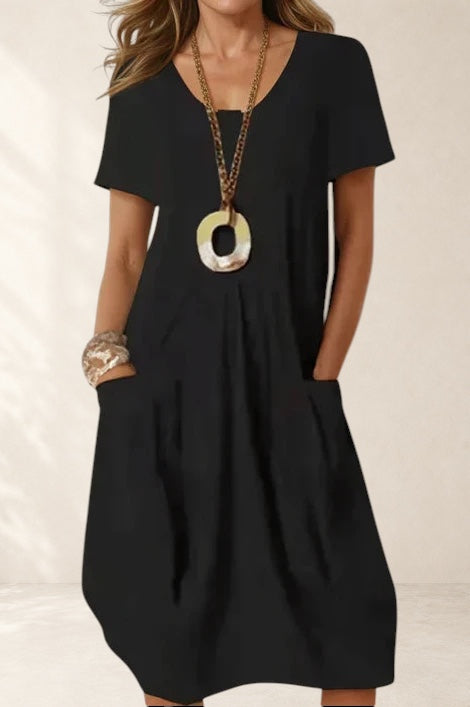 Easy Casual Flow Midi Dress