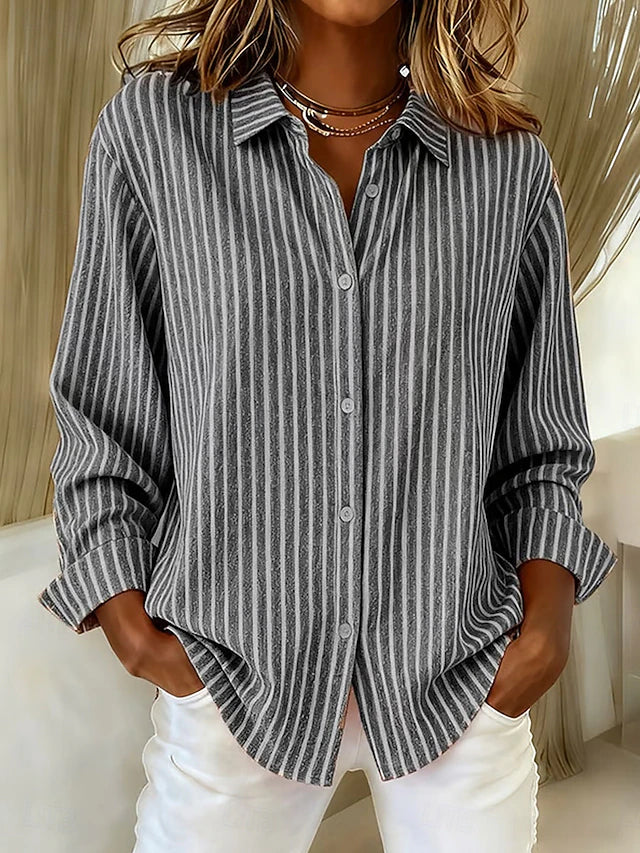 Louise | Effortless Striped Knit Cardigan